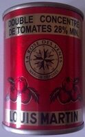 Double concentré de tomates 28% min.