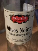 Olives Noires mûres dénoyautées