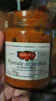 Piperade de jambon au sel noir fumé