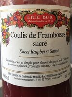 Coulis de framboises sucré