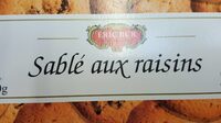 Sablés aux raisins