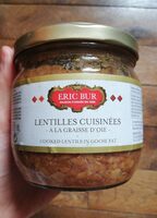 Lentilles cuisinées à la graisse d'oie