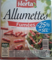 Allumettes, Fumées (- 25 % de Sel)