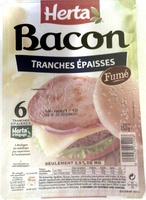 Bacon tranches épaisses fumé