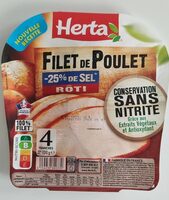 Filet de Poulet - 25% de sel rôti
