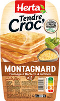 HERTA Croque-Monsieur Montagnard sans nitrite x2 200G