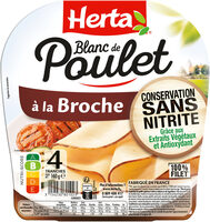 HERTA Blanc Poulet Broche conservation sans nitrite x4 -140g