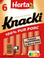 HERTA KNACKI Saucisses 100% pur porc x6 - 210g