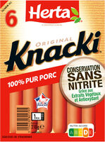 KNACKI 100% pur porc sans nitrite