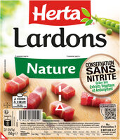 HERTA Lardons nature conservation sans nitrite - 2x75g