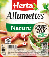 HERTA Allumettes nature conservation sans nitrite - 2x75g