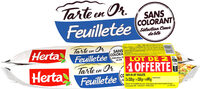 HERTA TARTE EN OR Pâte Feuilletée LOT 2+1 OFFERTE