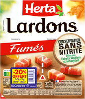 HERTA Lardons Fumés Conservation Sans Nitrite 2x75g+20%OFT