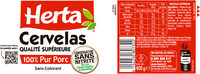 HERTA Cervelas Saucisson Pur Porc sans nitrite 400g