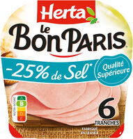 HERTA LE BON PARIS Jambon sel réduit x6 -210g