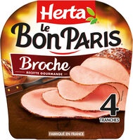 HERTA LE BON PARIS Jambon broche x4 - 140g