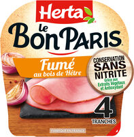 LE BON PARIS Jambon Fumé sans nitrite x4 - 140g
