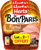 HERTA LE BON PARIS Jambon fumé x4 LOT 2+1 OFFERT