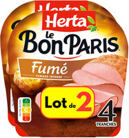 HERTA LE BON PARIS Jambon fumé x4 LOT 2