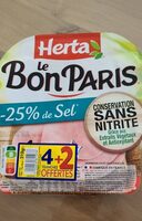 Le Bon Paris -25% de sel
