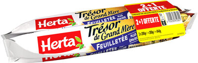 HERTA TGM pâte feuilletée pur beurre 280g LOT 2+1 OFFERT