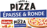 HERTA Pâte à Pizza Epaisse et Ronde 450g