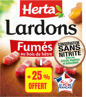 HERTA Lardons Fumés CSN +25% Offert - 2X94G