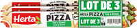 HERTA Pâte à Pizza Fine et Ronde Lot 3