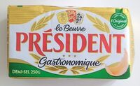 Beurre président 1/2 sel