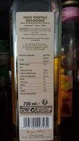 3 huiles végétales biologiques