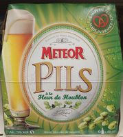Biere blonde Meteor Pils pakc 6x25cl Brasserie Meteor