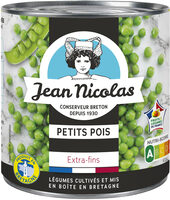 Petits pois extra fins à l'étuvée Prod.Bretagne Jean Nicolas 280g