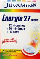 Juvamine Energie 27 actifs Arôme fruits rouges