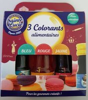 3 colorants alimentaires assortis Sainte Lucie