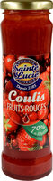 Sainte Lucie coulis fruits rouges