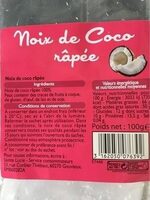 Noix de coco rapée