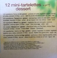 Les 3 Toques mini tartelettes dessert x12 étui