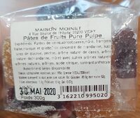 Pâtes de fruits maison Moinet