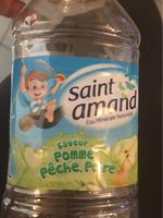 St Amand Eau Minérale Naturelle aromatisée FRUITS DU VERGER- POMME POIRE PECHE 33CL Bouchon Sport
