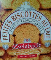 Zwieback - Petites Biscottes Suisses au Lait