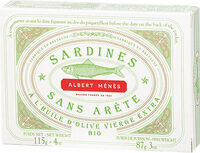 BIO Sardines Sans Arête à l'Huile d'Olive Vierge Extra