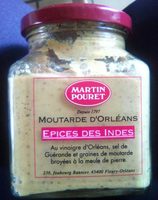 Moutarde d'Orléans épices des indes