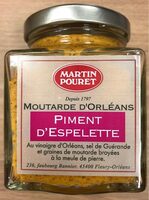 Moutarde d'Orléans au Piment d'Espelette