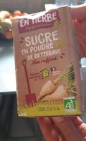 Sucre en poudre de betterave bio