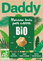 Daddy morceaux brut canne bio 400g