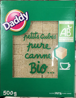 Daddy petits cubes pure canne bio