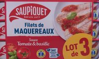 Filets de Maquereaux  à la sauce Tomate et Basilic