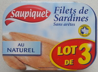 Filets de sardines sans arêtes au naturel