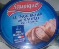 Le thon entier au naturel cuit à coeur