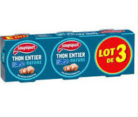 Thon entier nature 3 x 140 g